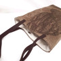 Tote bag de yute con Ecoprint